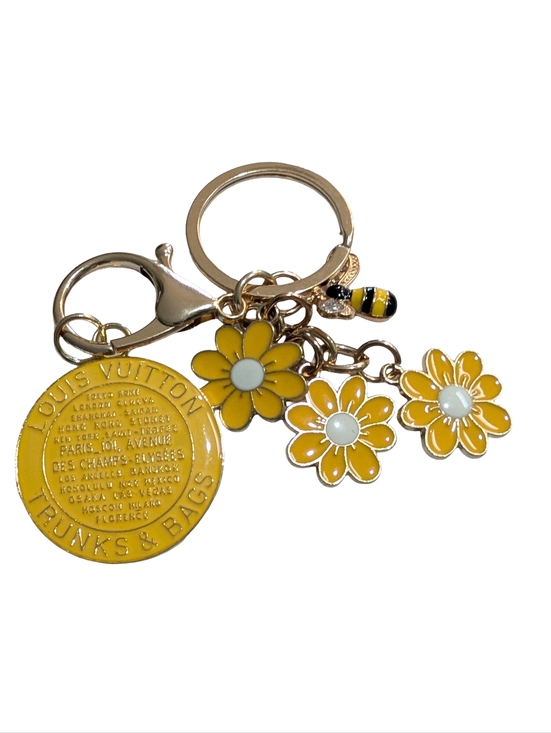 Auth. Louis Vuitton Trunks & Bags Charm 35x41mm, Yellow - Picture 10 of 10